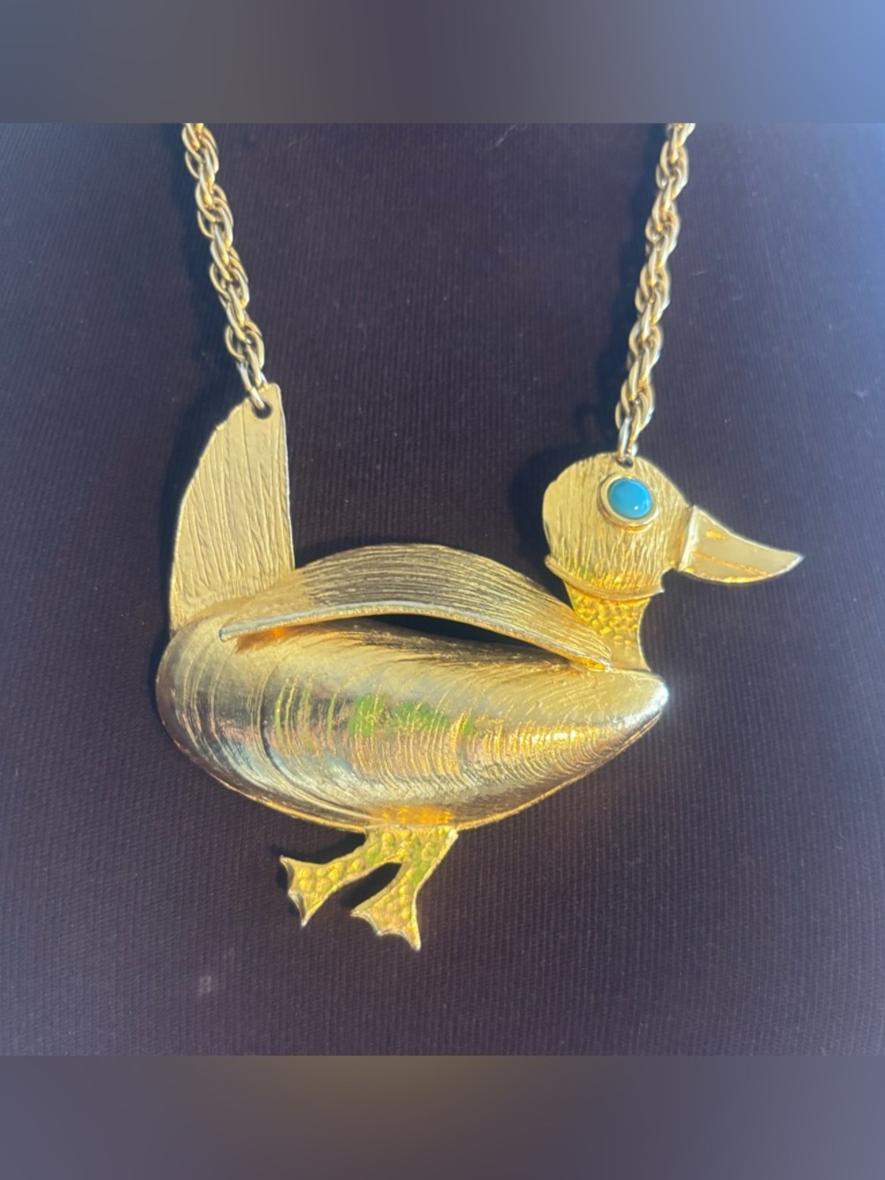 Jeanne Vintage MCM Duck Necklace-60s